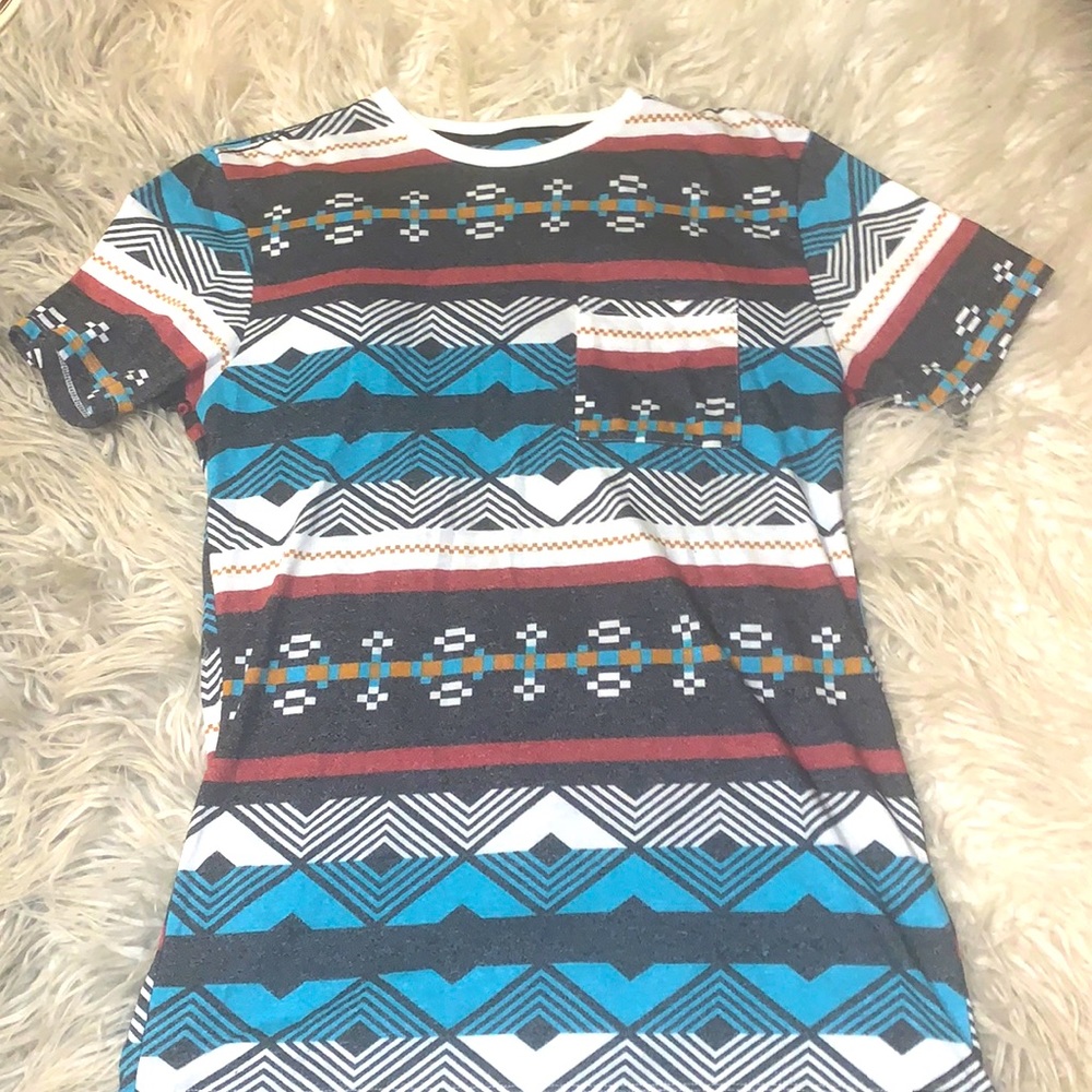 On The Byas Graphic Tribal Pocket Tee